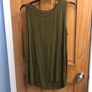 Old Navy green tank top with open back